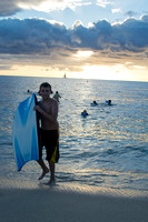 Sunset Boogie Board in Waikiki