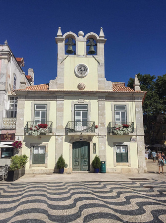 Beautiful architecture and mosaic in Cascais